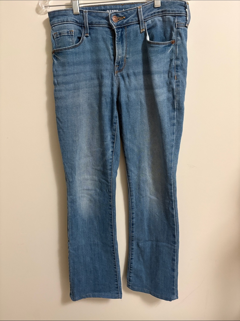 Old Navy Medium Blue Flare Jeans for Women